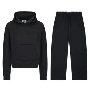 Black On Black Camo Nofs Tracksuit